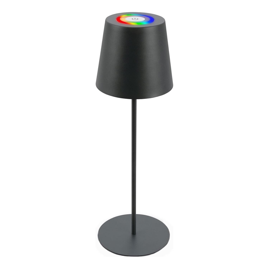 Briloner 7507015 - Candeeiro de mesa LED RGB para exterior com regulação 2em1 LED/2,5W/5V IP44 antracite
