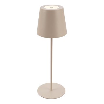 Briloner 7508011 - Candeeiro de mesa LED para exterior com regulação 2em1 LED/2,5W/5V IP44 bege