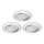 Briloner 8309-039 - CONJUNTO 3x Foco de encastrar de casa de banho LED com regulação LED/5W/230V IP23