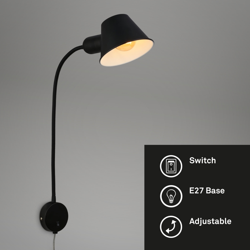 Briloner - Candeeiro de parede BRELLO 1xE27/10W/230V