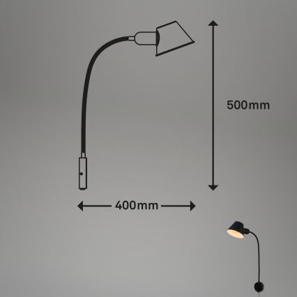Briloner - Candeeiro de parede BRELLO 1xE27/10W/230V