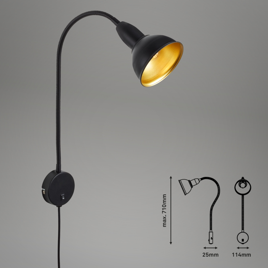 Briloner - Candeeiro de parede HYGGE 1xE14/25W/230V