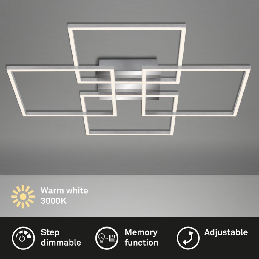 Briloner - Candelabro integrado LED com regulação FRAME 4xLED/12W/230V
