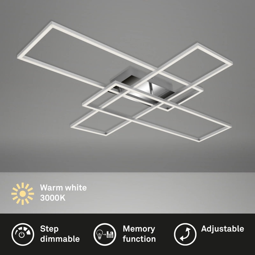 Briloner - Candelabro integrado LED com regulação FRAME LED/50W/230V