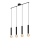 Briloner - Candelabro suspenso LONGA 4xE27/60W/230V preto