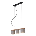 Briloner - Candelabro suspenso RHON 3xE14/25W/230V árvore da borracha