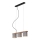 Briloner - Candelabro suspenso RHON 3xE14/25W/230V árvore da borracha