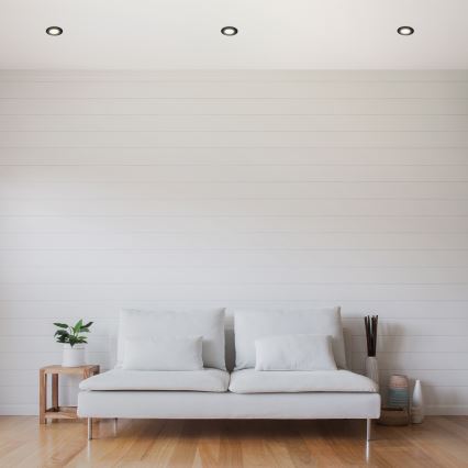 Briloner - CONJUNTO 3x Foco de encastrar de casa de banho LED LED/4,9W/230V IP44 preto