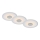 Briloner - CONJUNTO 3x Foco de encastrar de casa de banho LED LED/6W/230V IP44 cromado