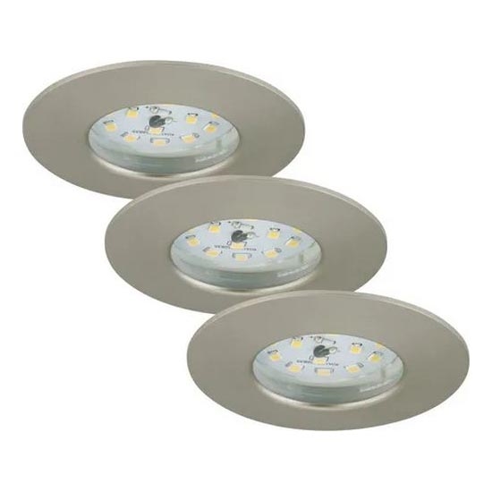 Briloner - CONJUNTO 3x Focos de encastrar LED para casa de banho com regulação LED/5,5W/230V IP44