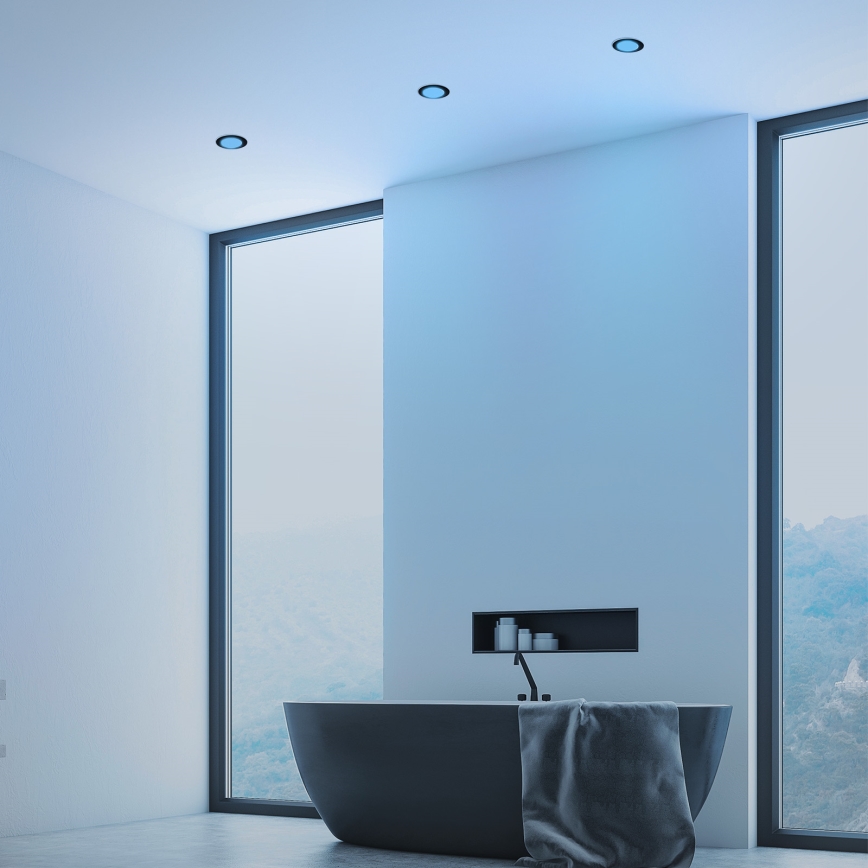 Briloner - CONJUNTO 3x LED RGBW Foco de encastrar de casa de banho com regulação LED/4,8W/230V 3000-6500K IP65 + controlo remoto