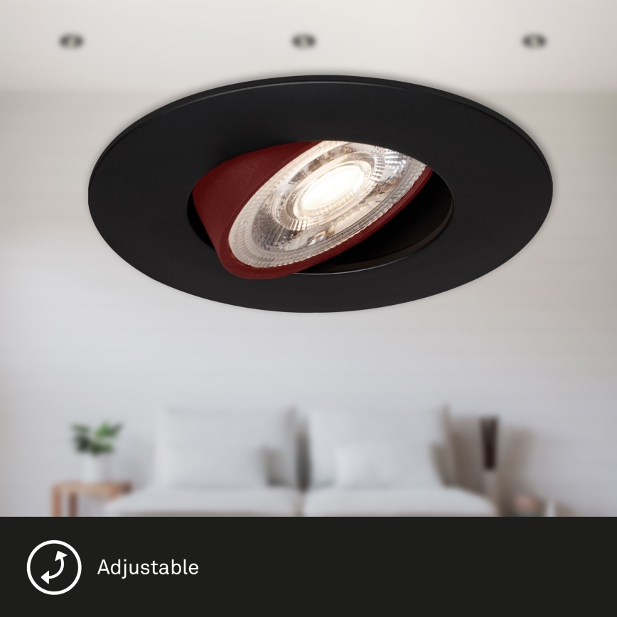 Briloner - CONJUNTO 3x Iluminação de casa de banho LED com regulação LED/4,9W/230V IP23