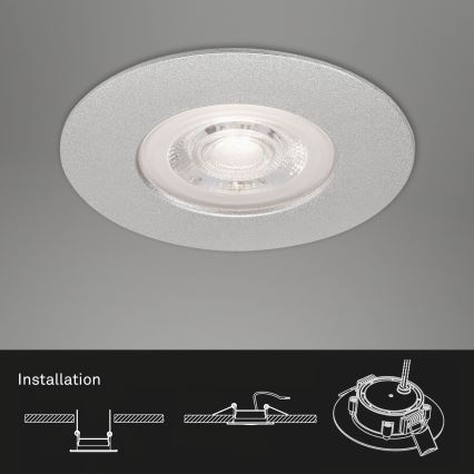Briloner - CONJUNTO 3x Iluminação de casa de banho LED com regulação LED/4,9W/230V IP44