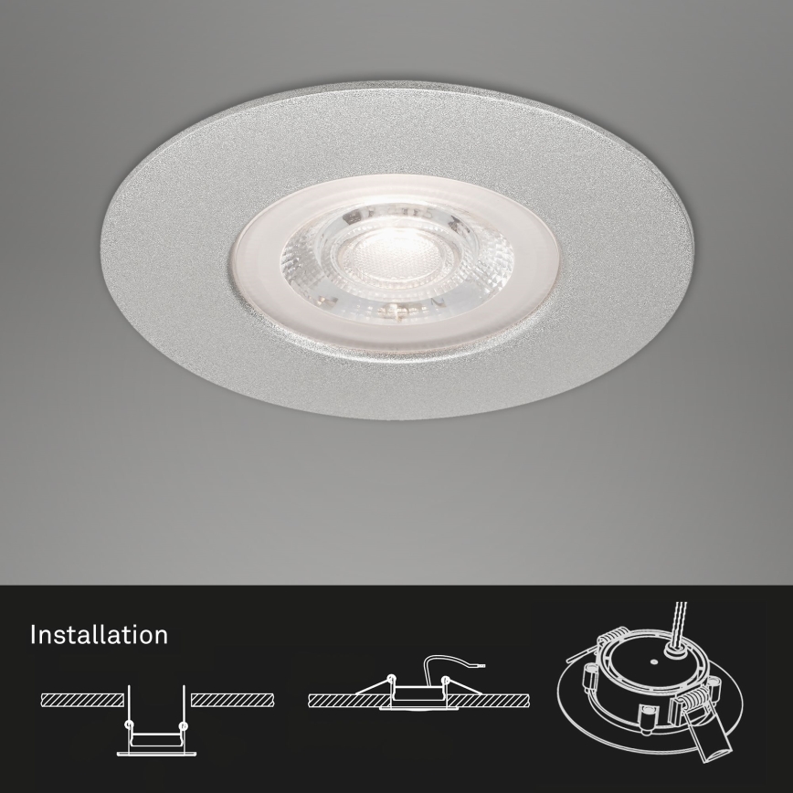 Briloner - CONJUNTO 3x Iluminação de casa de banho LED com regulação LED/4,9W/230V IP44