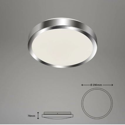 Briloner - Iluminação de teto de casa de banho LED SPLASH LED/15W/230V IP44