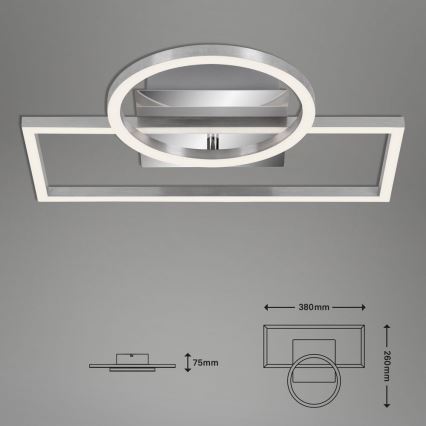 Briloner - Iluminação de teto LED com regulação FRAMES LED/19W/230V