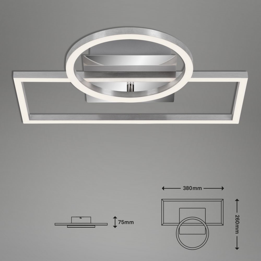 Briloner - Iluminação de teto LED com regulação FRAMES LED/19W/230V