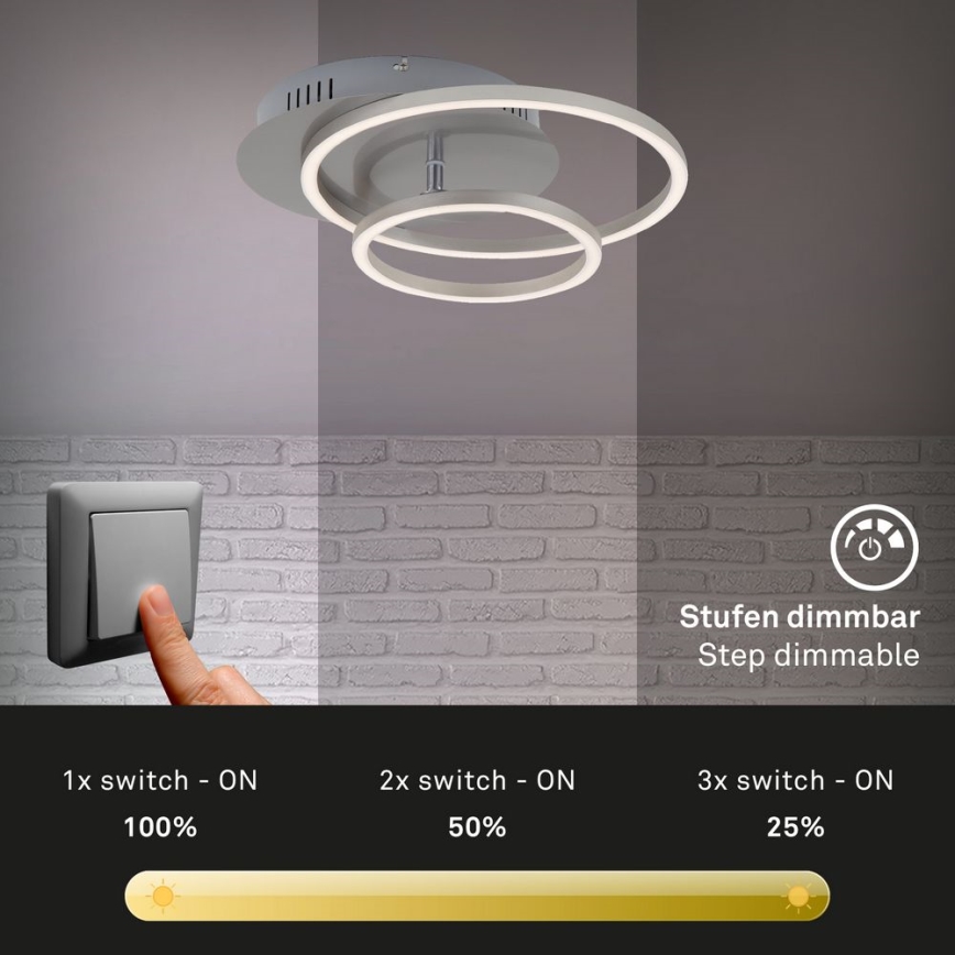 Briloner - Iluminação de teto LED com regulação FRAMES LED/24,5W/230V