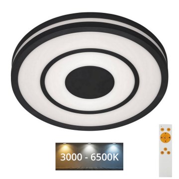 Briloner - Iluminação de teto LED com regulação RIPPLE LED/24W/230V 3000-6500K + controlo remoto