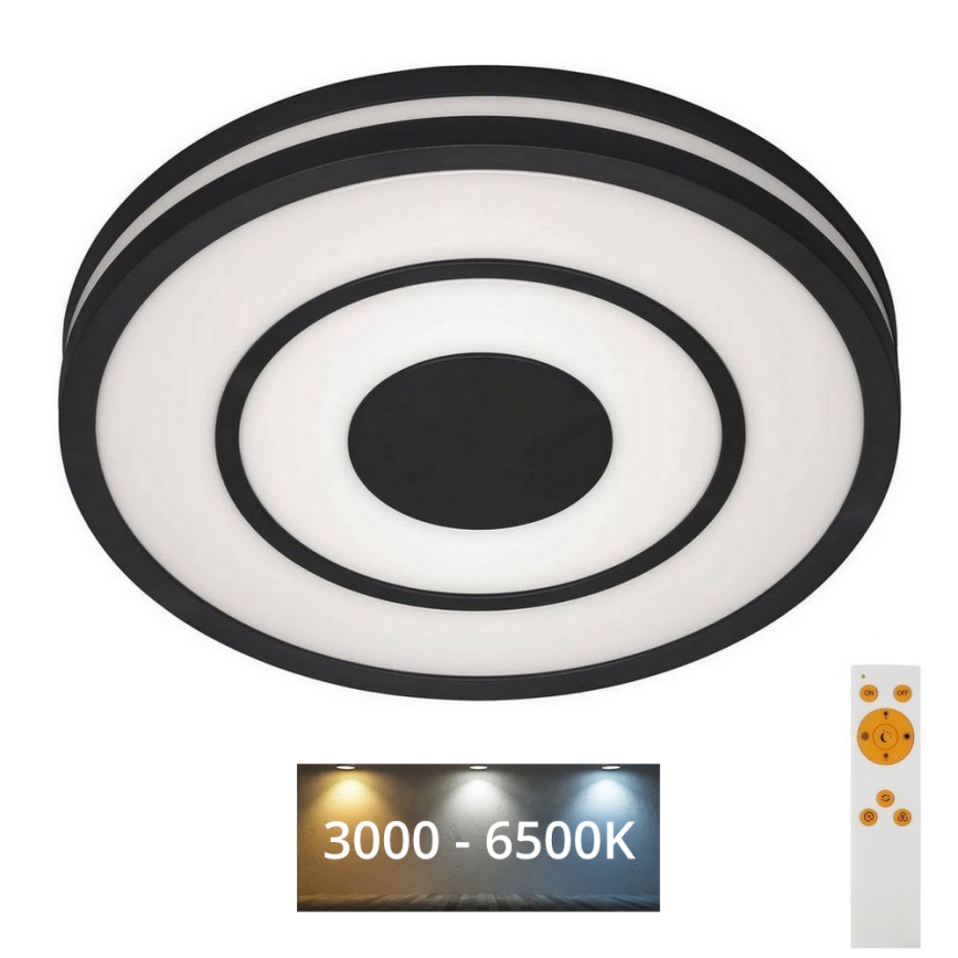 Briloner - Iluminação de teto LED com regulação RIPPLE LED/24W/230V 3000-6500K + controlo remoto