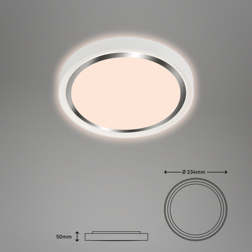 Briloner - Iluminação de teto LED KAHIKO LED/15W/230V branco