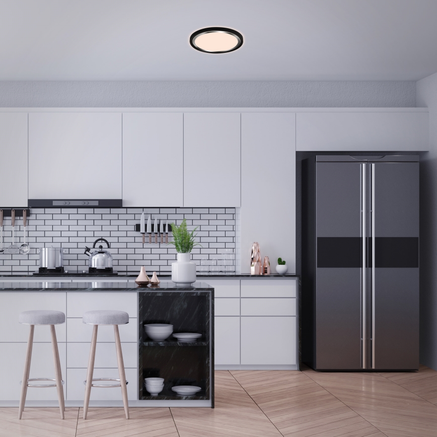 Briloner - Iluminação de teto LED KAHIKO LED/15W/230V preto