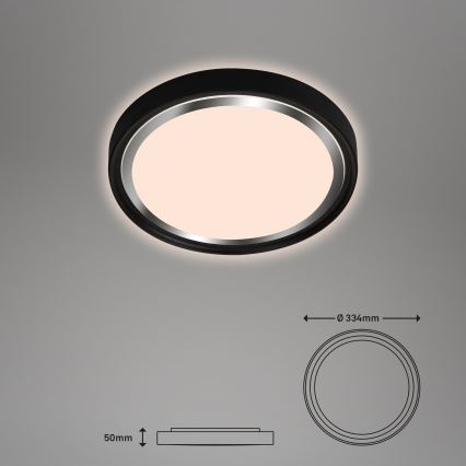 Briloner - Iluminação de teto LED KAHIKO LED/15W/230V preto