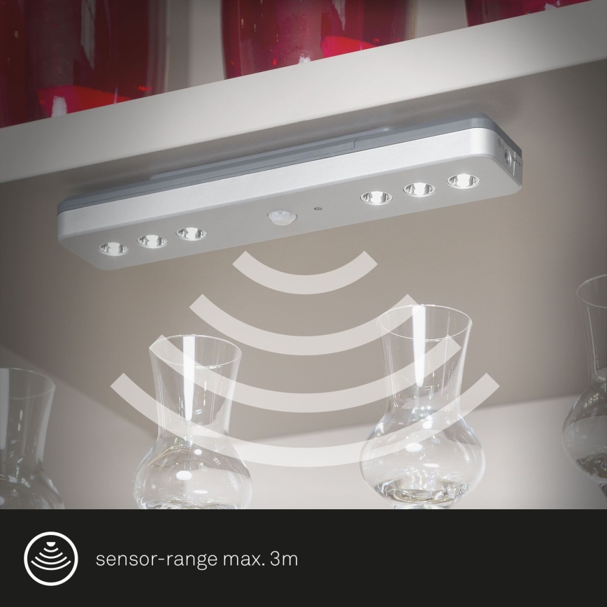 Briloner - Iluminação noturna LED com uma sensor LERO LED/0,48W/6xAAA