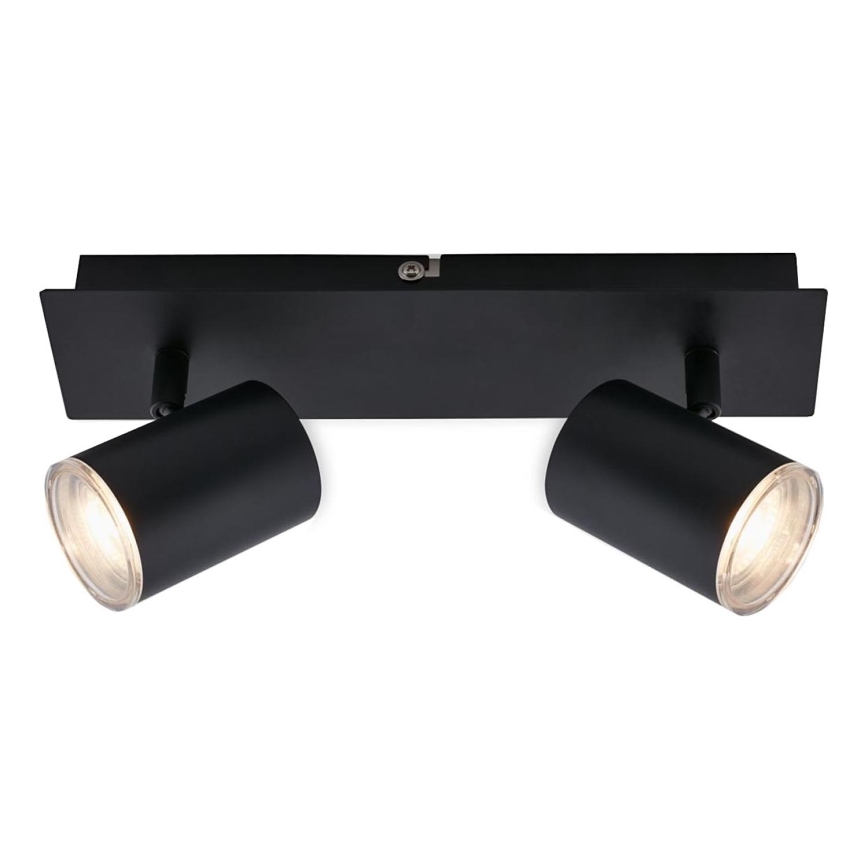 Briloner  10476221 - Foco para casa de banho 2xGU10/5W/230V IP44 preto