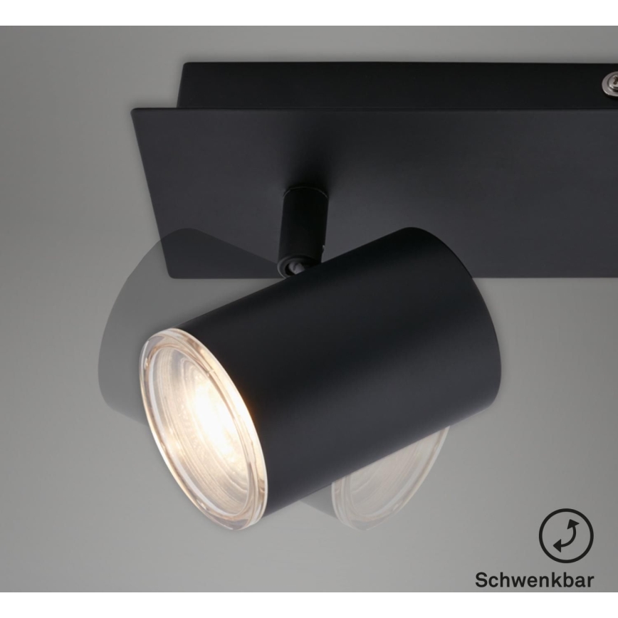 Briloner  10476221 - Foco para casa de banho 2xGU10/5W/230V IP44 preto
