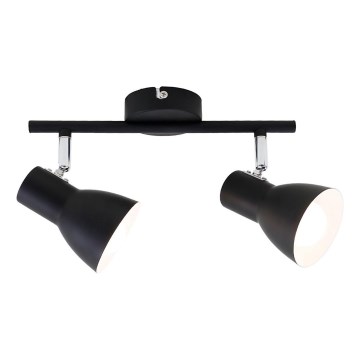 Briloner 10698891 - Foco 2xE14/25W/230V preto