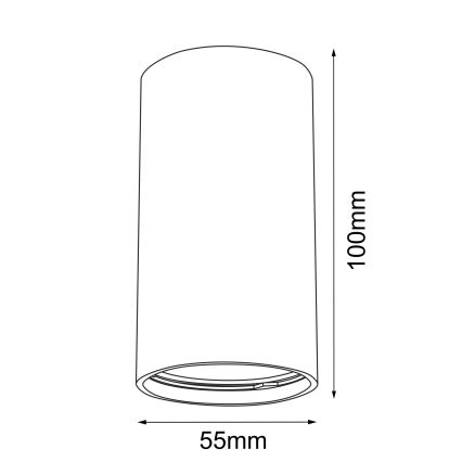 Brosline - Spot direcionável 1xGU10/10W/230V branco