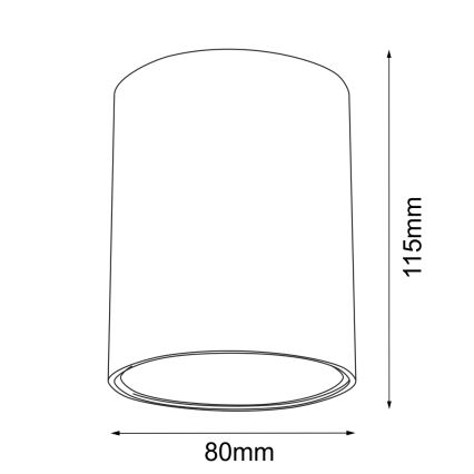Brosline - Spot direcional 1xGU10/10W/230V branco
