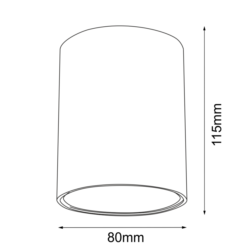 Brosline - Spot direcional 1xGU10/10W/230V branco