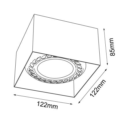 Brosline - Luminária de foco 1xGU10/18W/230V branca