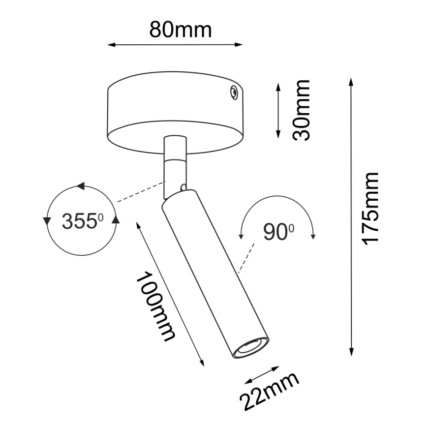 Brosline - Candeeiro de foco 1xG9/2,5W/230V branco