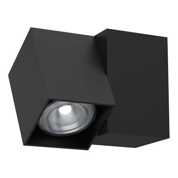Brosline - Aplique de parede 1xGU10/10W/230V preto