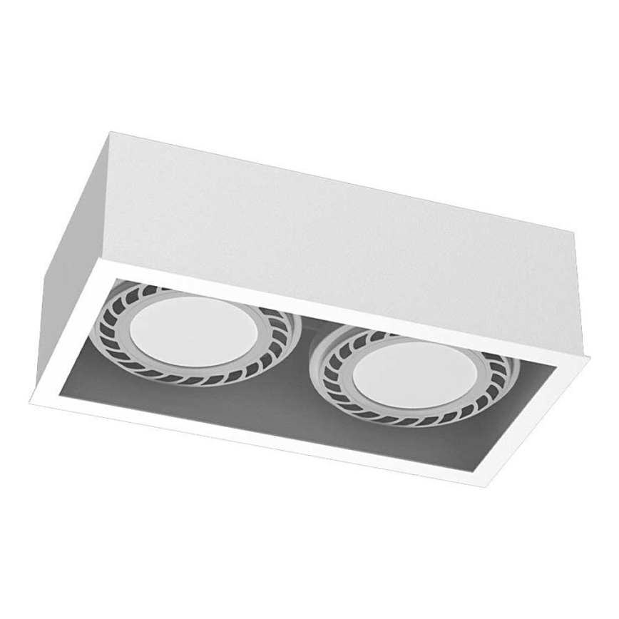 Brosline - Candeeiro de tecto com 2 focos GU10/18W/230V branco