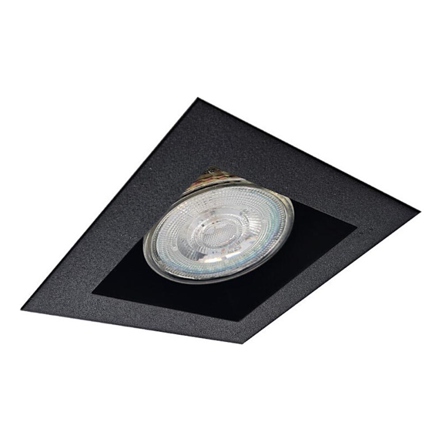 Brosline - Luminária de embutir 1xGU10/10W/230V preta