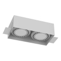 Brosline - Luminária de teto embutida 2xGU10/18W/230V branca