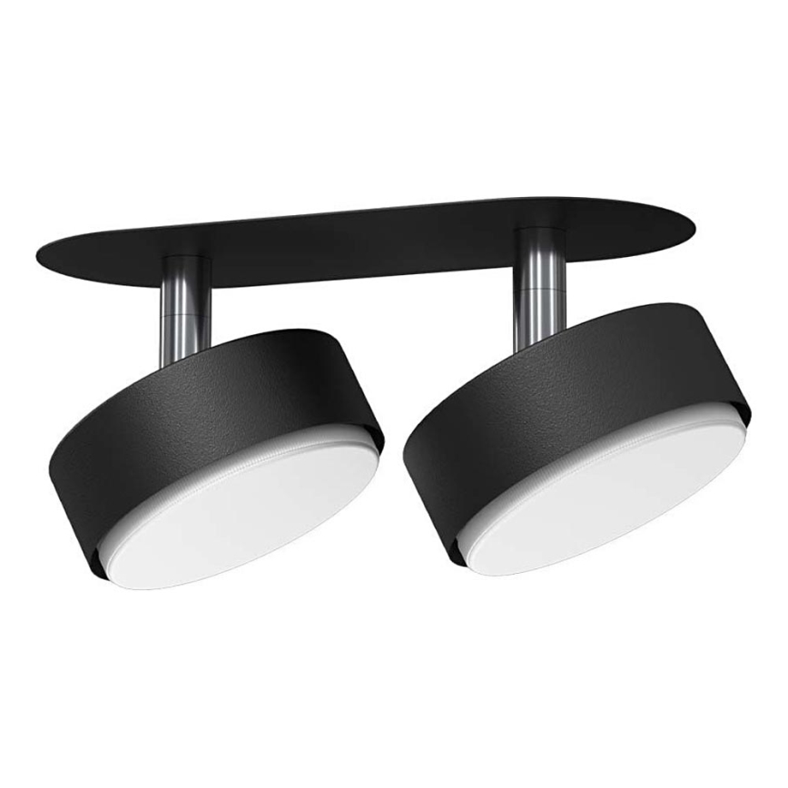 Brosline - Luminária de teto embutida com 2xGX53/9W/230V, preta