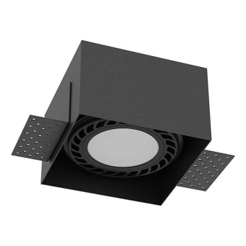 Brosline - Luminária encastrável de teto 1xGU10/18W/230V, preta