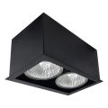 Brosline - Spot direcionável 2xGU10/10W/230V preto