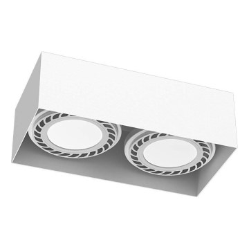 Brosline - Spot orientável 2xGU10/18W/230V branco
