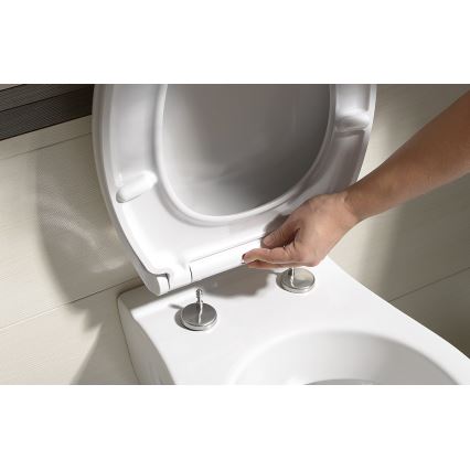 Bruckner - Assento de sanita SoftClose FULDA SLIM branco