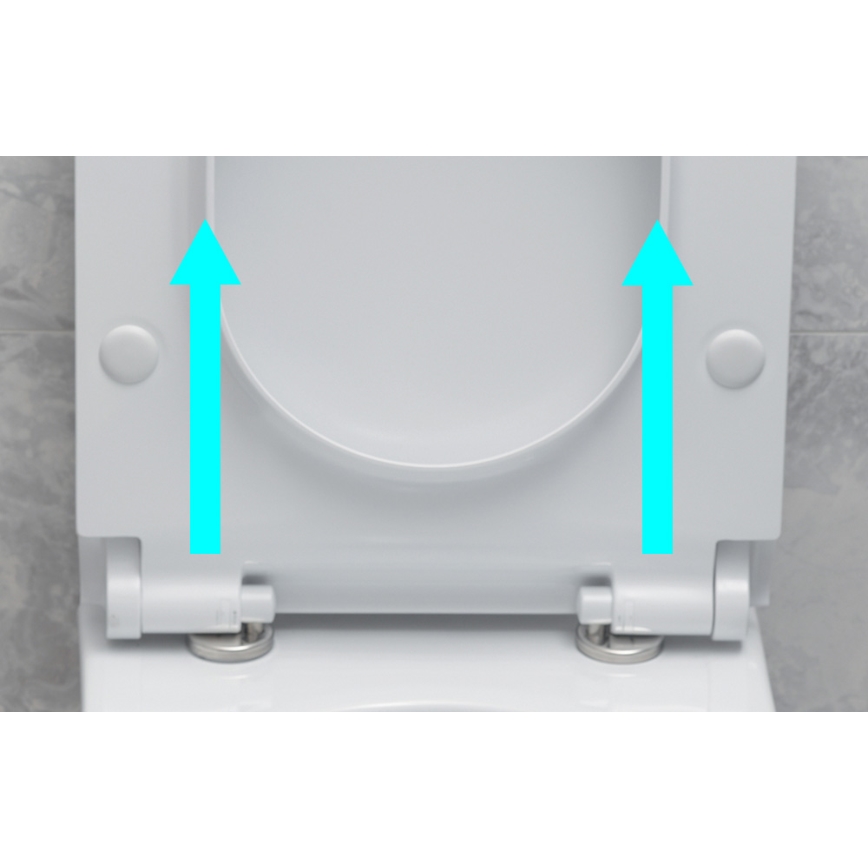 Bruckner - Assento de sanita SoftClose FULDA SLIM branco