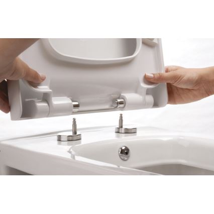 Bruckner - Assento de sanita SoftClose FULDA SLIM branco