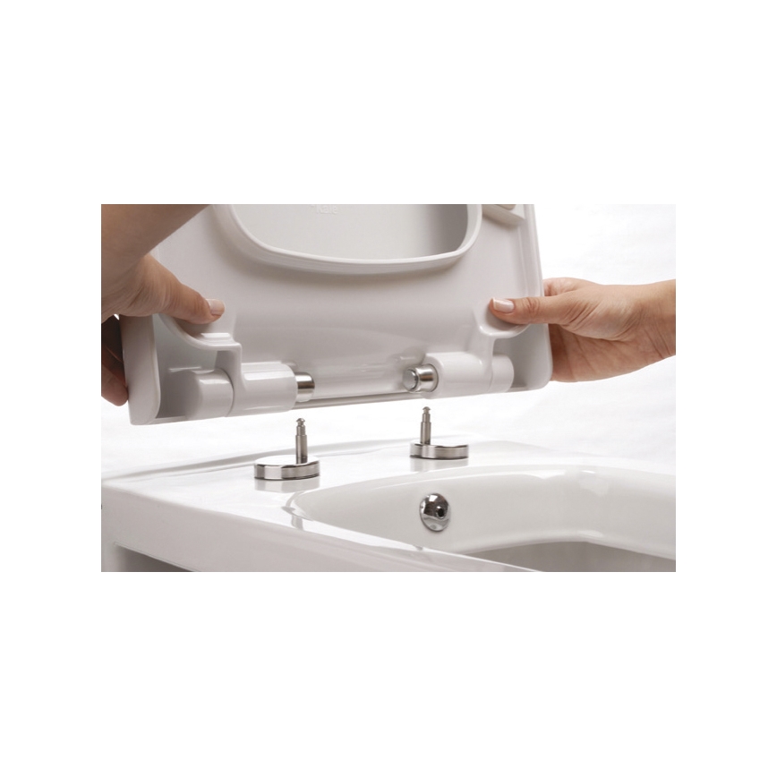 Bruckner - Assento de sanita SoftClose FULDA SLIM branco
