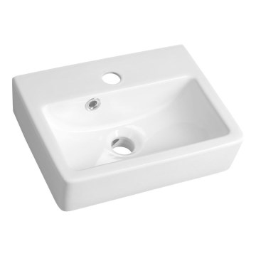 Bruckner - Bacia NOAM 37,5x28 cm cerâmica/branco