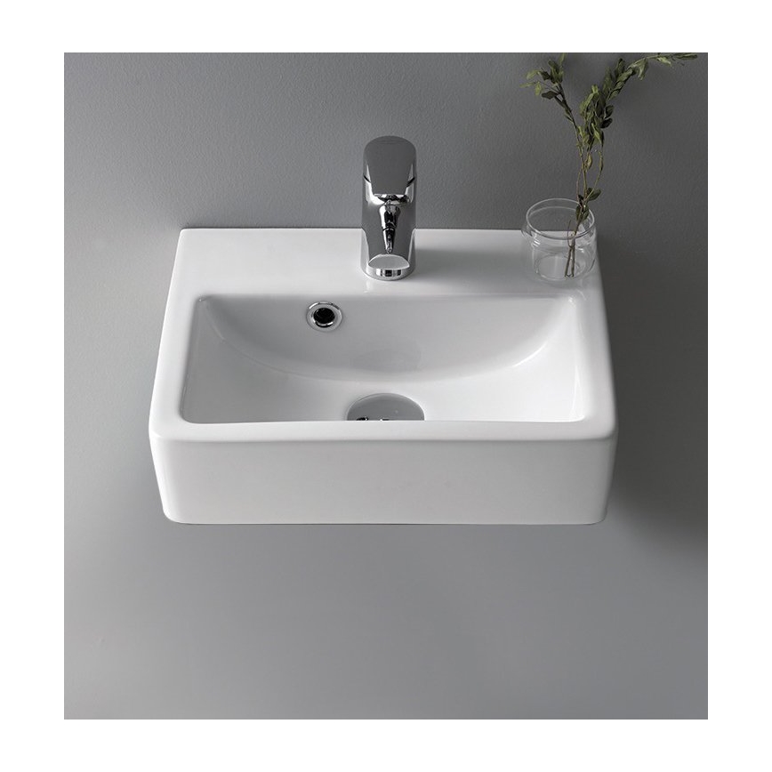 Bruckner - Bacia NOAM 37,5x28 cm cerâmica/branco